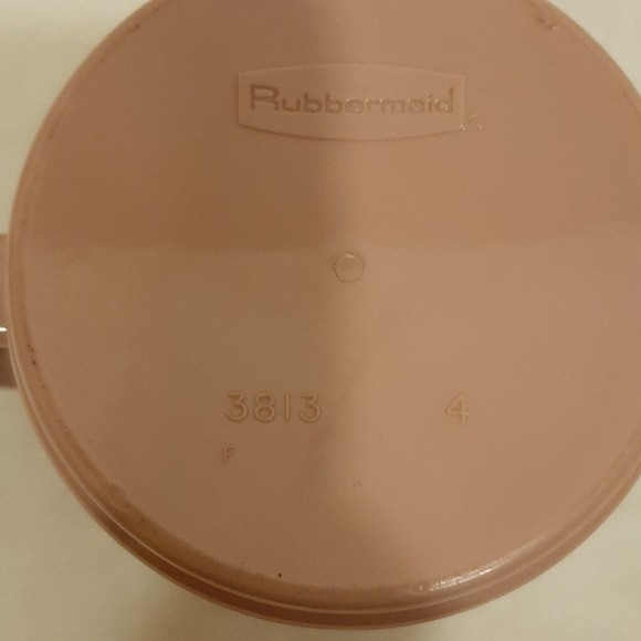 Vintage Rubbermaid Plastic Coffee Mugs Light Pink Mauve Melamine Replacement #3 - Picture 9 of 16